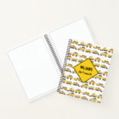 かわいいダンプトラック建設トラック子供アート ノートブック (内部)