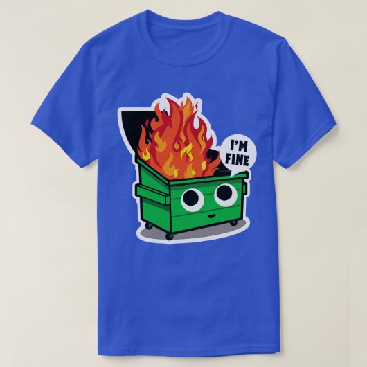 かわいいダンペスターの火 Tシャツ (デザイン正面)