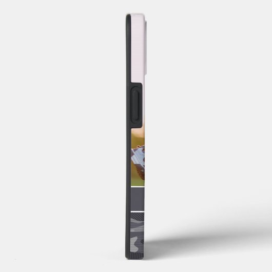 かわいいダークグレーの迷彩柄パーソナライズされた写真 Case-Mate iPhoneケース (裏面 / 右)