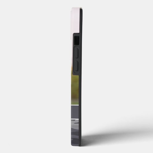 かわいいダークグレーの迷彩柄パーソナライズされた写真 Case-Mate iPhoneケース (裏面 / 左)