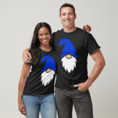 かわいいダークブルーのクリスマスノーム Tシャツ (ユニセックス)