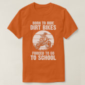 かわいいダートバイクアート女子男性へバイクDirtbi Tシャツ (デザイン正面)