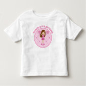 かわいいチアリーダー女の子の誕生日パーティパーソナライズされたー トドラーTシャツ (正面)