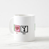 かわいいチアリーティング コーヒーマグカップ (正面左)