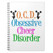 かわいいチアリーティング ノートブック (正面)