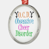 かわいいチアリーティング メタルオーナメント (左)