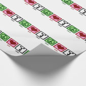 かわいいチアリーディング ラッピングペーパー (角)