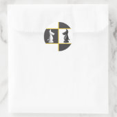 かわいいチェス ラウンドシール (バッグ)