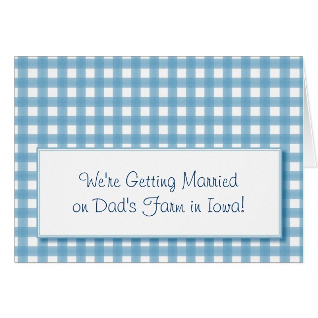 かわいいチェックパターンカード (正面横)