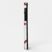 かわいいチェリーと赤いリボンパターンのスマホケース Case-Mate iPhoneケース (裏面/左)