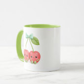 かわいいチェリーカップル コーヒーマグ マグカップ (正面左)