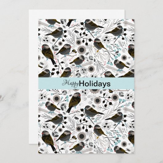 かわいいチカディーのグリーティング シーズンカード (正面/裏面)