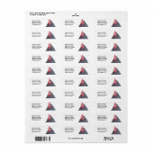 かわいいチキンの写真のアカスタマイズドレス ラベル (フルシート)