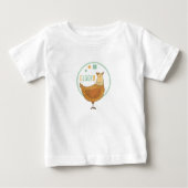 かわいいチキンセントパトリックスデイラッキー ベビーTシャツ (正面)