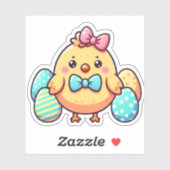 かわいいチキンダイカット シール (シート)