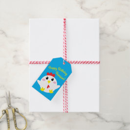 かわいいチキンファームキッズ1st誕生日パーティー ギフトタグ