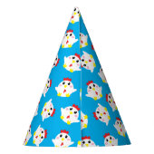 かわいいチキンファームキッズ1st誕生日パーティー パーティーハット (裏面)