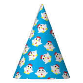 かわいいチキンファームキッズ1st誕生日パーティー パーティーハット (左)