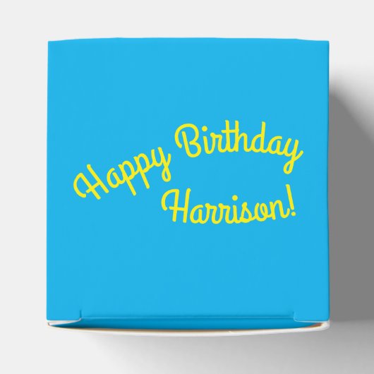 かわいいチキンファームキッズ1st誕生日パーティー フェイバーボックス (上部)