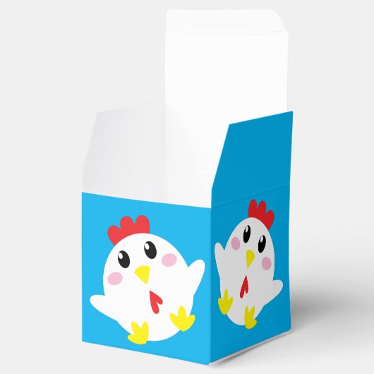 かわいいチキンファームキッズ1st誕生日パーティー フェイバーボックス (オープン)