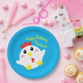 かわいいチキンファームキッズ1st誕生日パーティー ペーパープレート (パーティー)