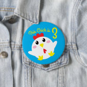 かわいいチキンファームキッズ1st誕生日パーティー 缶バッジ (インサイチュ)