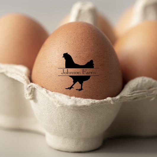 かわいいチキンファーム新鮮なフローラ卵 ラバースタンプ