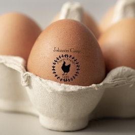 かわいいチキンファーム新鮮なフローラ卵 ラバースタンプ