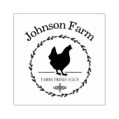 かわいいチキンファーム新鮮な卵カートン名を追加 ラバースタンプ (インプリント)
