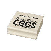 かわいいチキンファーム新鮮な卵カートン名を追加 ラバースタンプ (スタンプ)