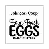 かわいいチキンファーム新鮮な卵カートン名を追加 ラバースタンプ (インプリント)