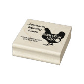 かわいいチキンファーム新鮮な卵カートン名を追加 ラバースタンプ (スタンプ)