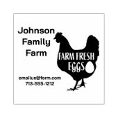 かわいいチキンファーム新鮮な卵カートン名を追加 ラバースタンプ (インプリント)