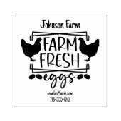 かわいいチキンファーム新鮮な卵カートン名を追加 ラバースタンプ (インプリント)
