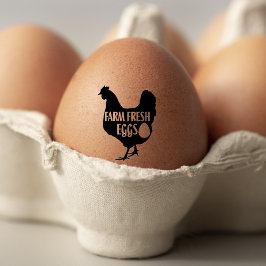 かわいいチキンファーム生卵カートン ラバースタンプ