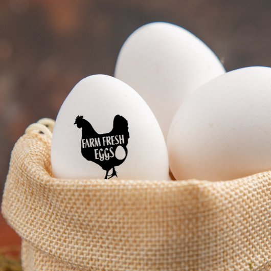 かわいいチキンファーム生卵カートン ラバースタンプ