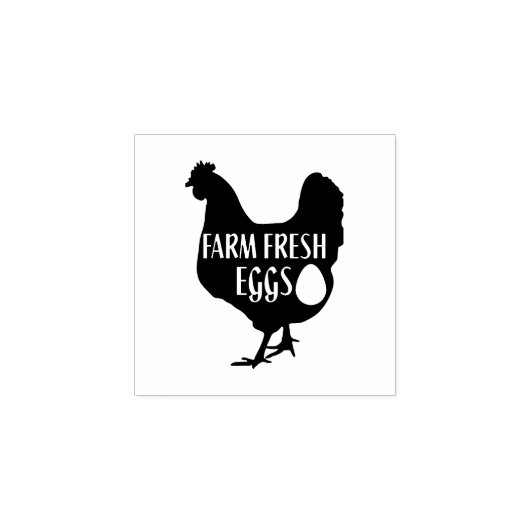 かわいいチキンファーム生卵カートン ラバースタンプ (インプリント)