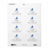 かわいいチキンファーム青い卵カートンラベル ラベル (フルシート)