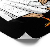 かわいいチキンブーハッピーハローウィン仮装メンズウィメンズ ポスター (角)