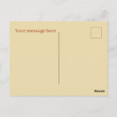 かわいいチキンポットパイ追加メッセージ ポストカード (裏面)