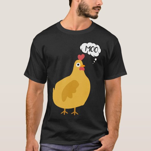 かわいいチキンモー Tシャツ (正面)