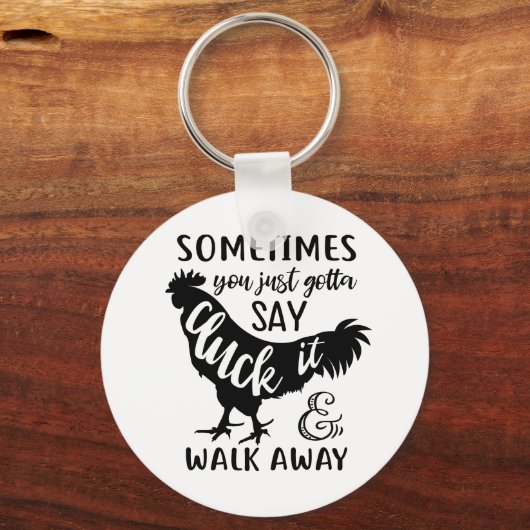 かわいいチキンラバーFオフファーム農家鶏 キーホルダー (正面)