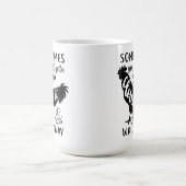 かわいいチキンラバーFオフファーム農家鶏 コーヒーマグカップ (中央)