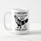 かわいいチキンラバーFオフファーム農家鶏 コーヒーマグカップ (左)