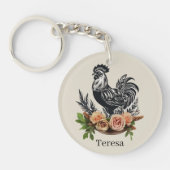 かわいいチキン好きな人が名前を付ける キーホルダー (正面)