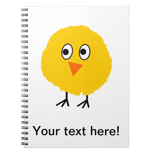 かわいいチキン漫画 ノートブック (正面)