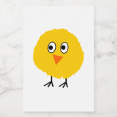 かわいいチキン漫画 フードラベル (シングルラベル)