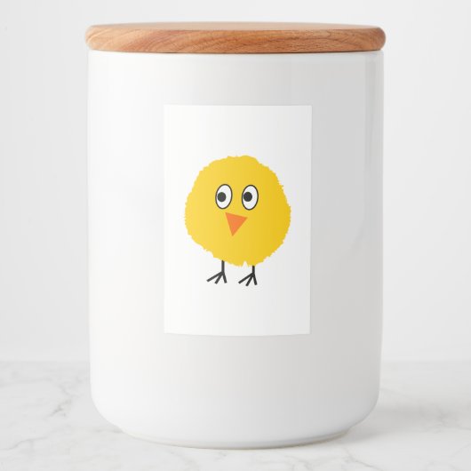 かわいいチキン漫画 フードラベル (正面)