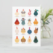 かわいいチキン カード (スタンド正面)