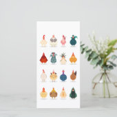 かわいいチキン サンキューカード (スタンド正面)